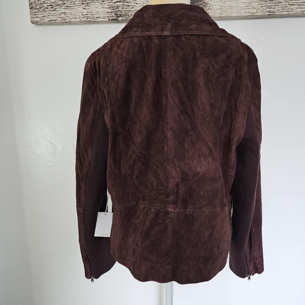 NWT Ecru Orelle Real Suede Motto jacket in Cimarron color - Picture 5 of 7